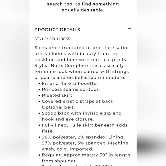 White House Black Market Satin Lined Dress with Pockets,  worn only once - Picture 4 of 8